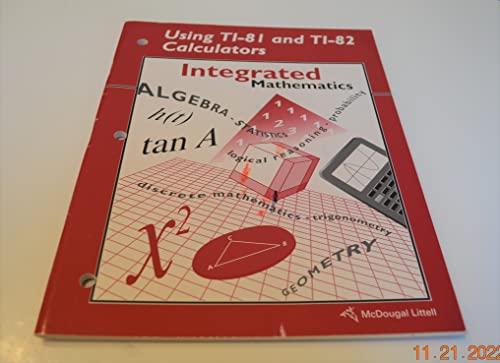 Imagen de archivo de Integrated Mathematics Using TI-81 and TI-82 Calculators a la venta por Allied Book Company Inc.