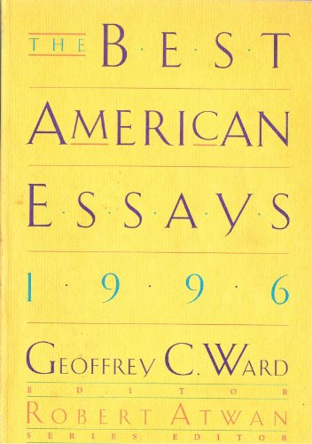 Imagen de archivo de The Best American Essays 1996 a la venta por SecondSale
