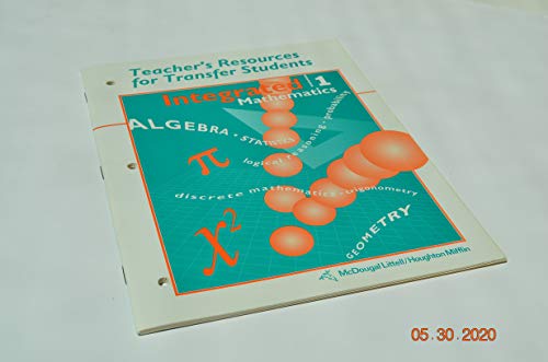 Beispielbild fr McDougal Littell Integrated Math: Resources for Transfer Students Book 1 zum Verkauf von Green Street Books