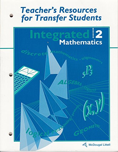 Beispielbild fr McDougal Littell Integrated Math: Resources for Transfer Students Book 2 zum Verkauf von Booksavers of MD