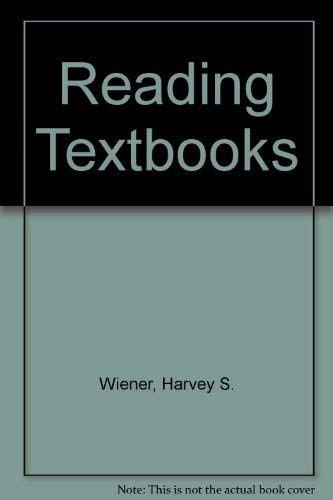 Reading Textbooks (9780395718681) by Wiener, Harvey S.; Bazerman, Charles