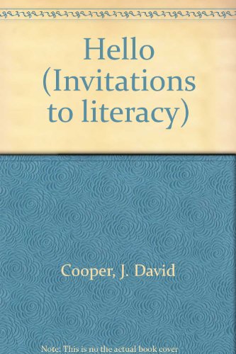Stock image for Hello (Invitations to literacy) by Cooper, J. David for sale by Nationwide_Text