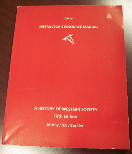 9780395723029: Instructor's manual [for] A history of Western society