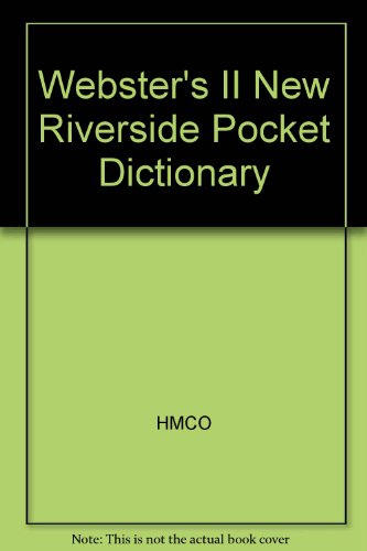 Imagen de archivo de Webster's II New Riverside Pocket Dictionary a la venta por Wonder Book