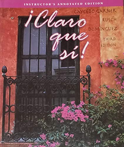 9780395745540: Claro que siŒ!: An integrated skills approach (Spanish Edition)