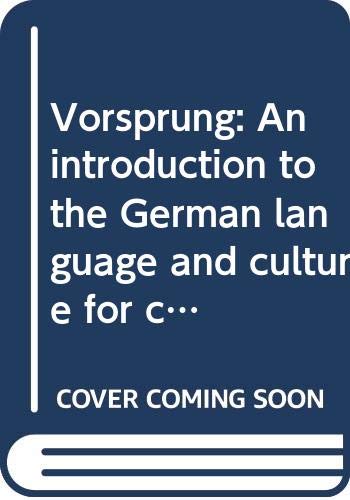 9780395745595: Vorsprung: An introduction to the German language and culture for communication