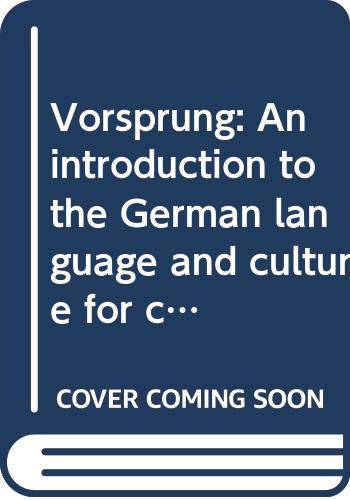 Stock image for Vorsprung: An Introduction to the German Language and Culture for Communication for sale by ThriftBooks-Atlanta