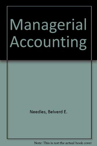 Stock image for Managerial Accounting for sale by Book Lover's Warehouse