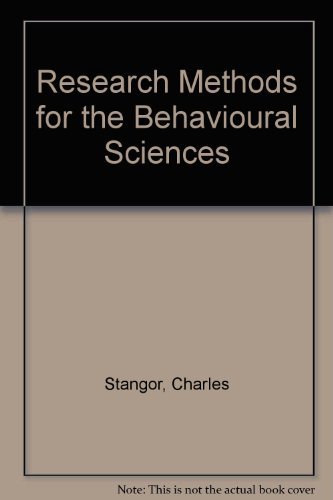 Stock image for Research Methods for the Behavioural Sciences for sale by WorldofBooks
