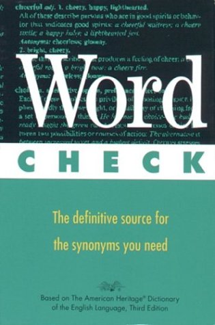 Beispielbild fr Word Check: A Concise Thesaurus zum Verkauf von Wonder Book
