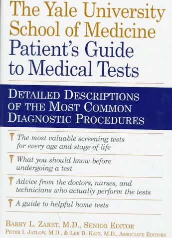 Imagen de archivo de The Patient's Guide to Medical Tests a la venta por Better World Books