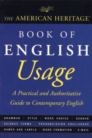 Stock image for American Heritage" Book of English Usage for sale by WorldofBooks