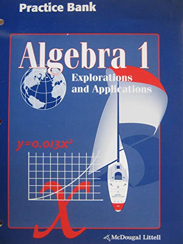 9780395769737: Algebra 1: Explorations and Applications : Practice Bank [Paperback] by Staff...