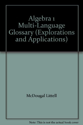 Algebra 1 Multi-Language Glossary (Explorations and Applications)