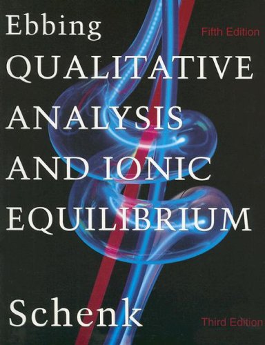 Stock image for Qualitative Analysis and Ionic Equilibrium for sale by HPB-Red