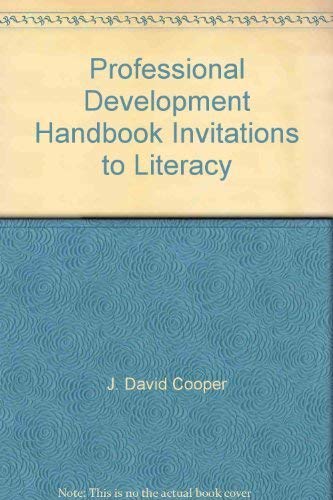 Beispielbild fr Professional Development Handbook Invitations to Literacy zum Verkauf von BookHolders
