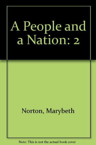 Beispielbild fr A People and a Nation: Since 1865 zum Verkauf von HPB-Red