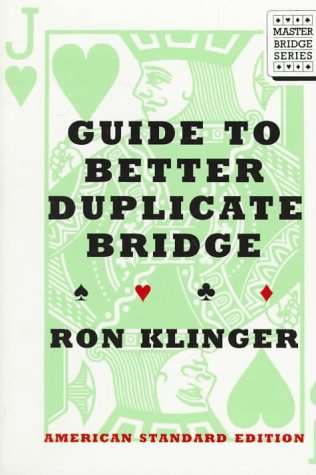 Beispielbild fr Guide to Better Duplicate Bridge zum Verkauf von Wonder Book