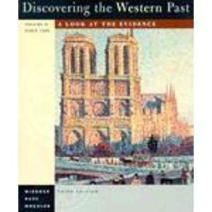 Beispielbild fr Discovering the Western Past: A Look at the Evidence zum Verkauf von medimops