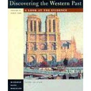 Imagen de archivo de Discovering the Western Past: A Look at the Evidence a la venta por medimops