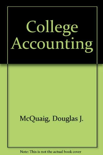 Imagen de archivo de College Accounting: Chapters 1-13 a la venta por HPB-Red