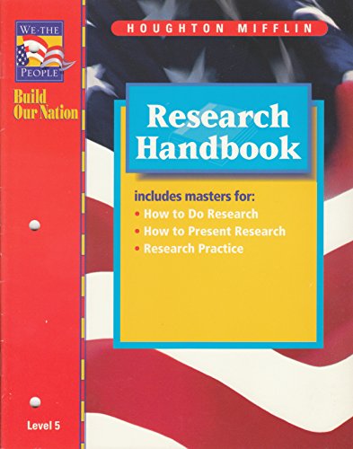 Stock image for Research Handbook (We the People: Build Our Nation, Level 5) for sale by Wonder Book