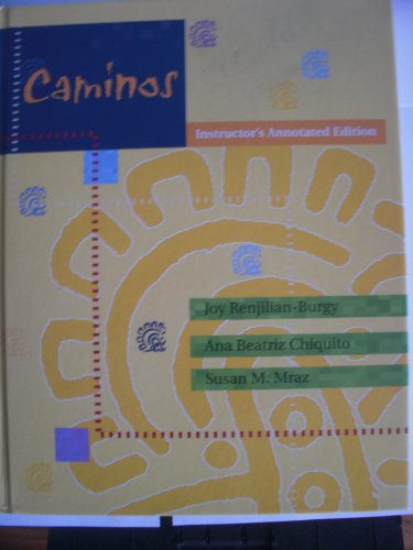 Stock image for Caminos, Instructor's Annotated Edition for sale by K & L KICKIN'  BOOKS