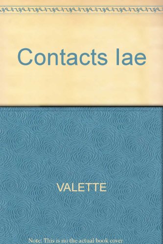 Stock image for Contacts: Langue Et Culture Francaises for sale by ThriftBooks-Dallas