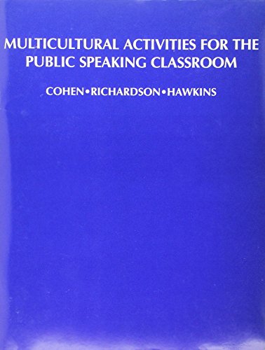 Stock image for Multicultural Activities for the Public Speaking Classroom for sale by BookHolders