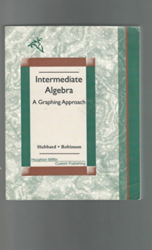 9780395847893: Intermediate Algebra: A Graphing Approach