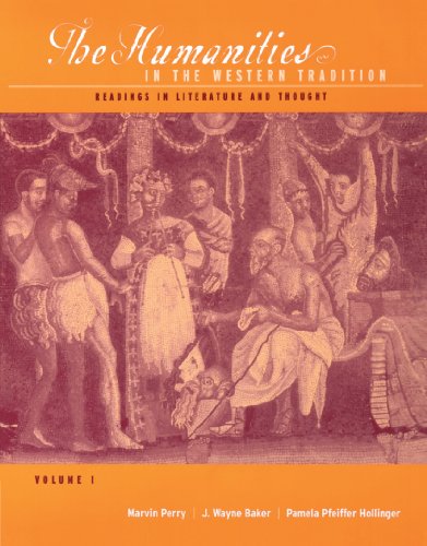 Stock image for The Humanities in the Western Tradition Vol. 1 : Readings in Literature and Thought for sale by Better World Books