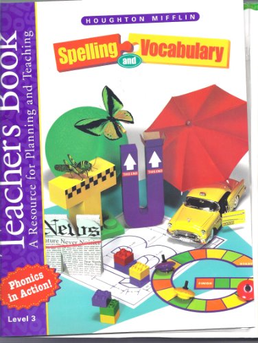 Spelling and Vocabulary, Level 3, Teacher's Book (Book & CD) (9780395855379) by Templeton, Shane