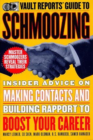 9780395861691: Vault Reports Guide to Schmoozing