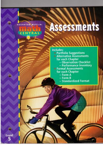 Beispielbild fr Math Central, Grade 5 Assessment Books: Houghton Mifflin Math Central (Math Central 1998) zum Verkauf von Allied Book Company Inc.