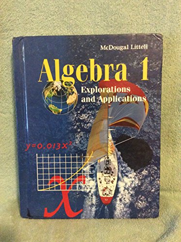 Stock image for McDougal Littell Explorations and Applications: Student Edition Algebra 1 1998 for sale by HPB-Diamond