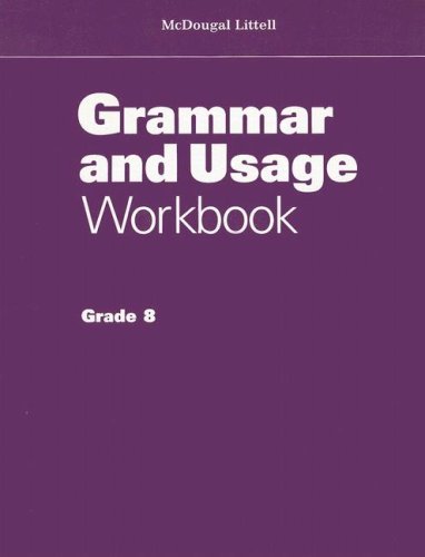 Grammar Usage Workbook: Grade 8 (9780395863930) by McDougal, Littell