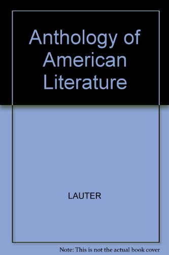 Imagen de archivo de Anthology of American Literature a la venta por Books From California