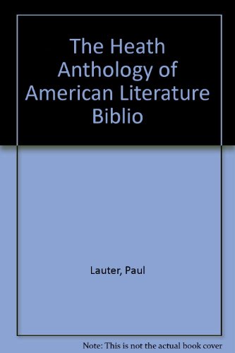 The Heath Anthology of American Literature Biblio (9780395868256) by Lauter, Paul