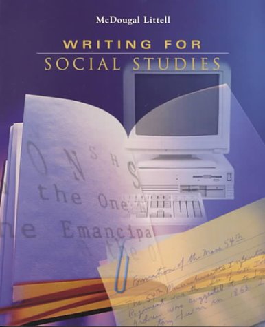 9780395869093: WRITING FOR SOCIAL STUDIES
