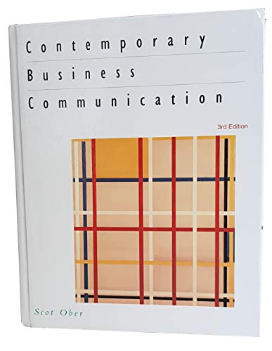 Beispielbild fr Contemporary Business Communication zum Verkauf von Better World Books