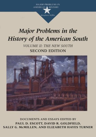 9780395871409: Major Problems in the History of the American South: The New South : Documents and Essays
