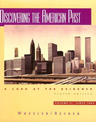 Stock image for Discovering the American Past: 2;Vol. 2 for sale by SecondSale