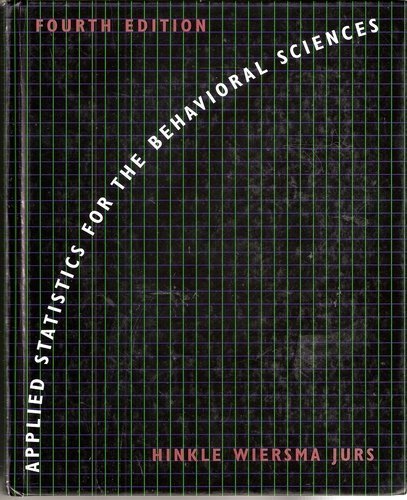 9780395874110: Applied Statistics for the Behavioural Sciences