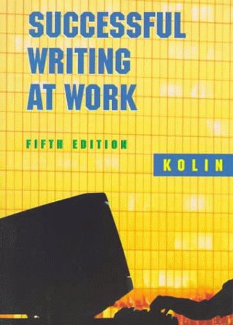 Imagen de archivo de Successful Writing at Work a la venta por Faith In Print