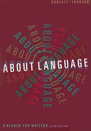 9780395874639: About Language: A Reader for Writers