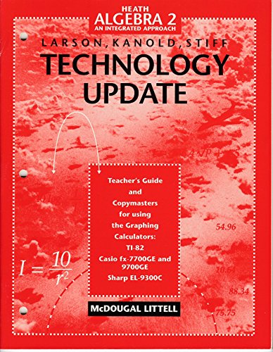 Beispielbild fr Heath Algebra 2 an Integrated Approach (Technology Update) [Paperback] by zum Verkauf von Nationwide_Text