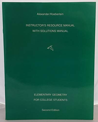 9780395886052: Elementary Geometry for College Students