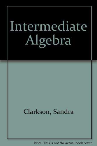 Stock image for Intermediate Algebra for sale by Mispah books