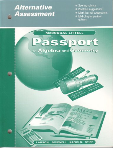 Stock image for Passport to Algebra and Geometry - Alternative Assessment for sale by Discover Books