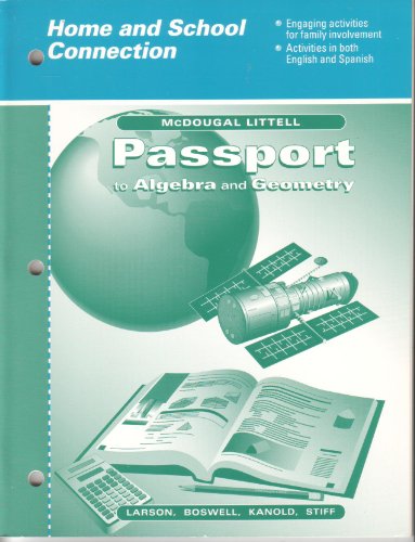 9780395896754: Passport to Algebra and Geometry - Home and School Connection